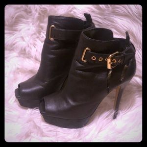 Bebe Peep toe booties